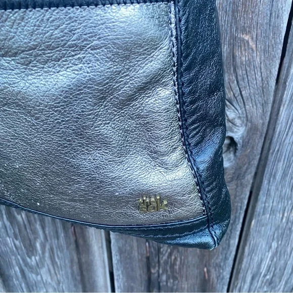 The Sak Metallic Silver and Black Crossbody Bag - Picture 4 of 12